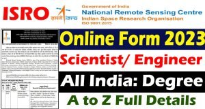 ISRO Scientist And Engineer Recruitment 2023