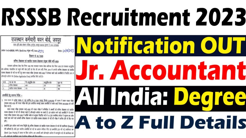 Rajasthan Junior Accountant Recruitment 2023 Notification Out For 5388   Untitled 2 Copy 1 1024x576 