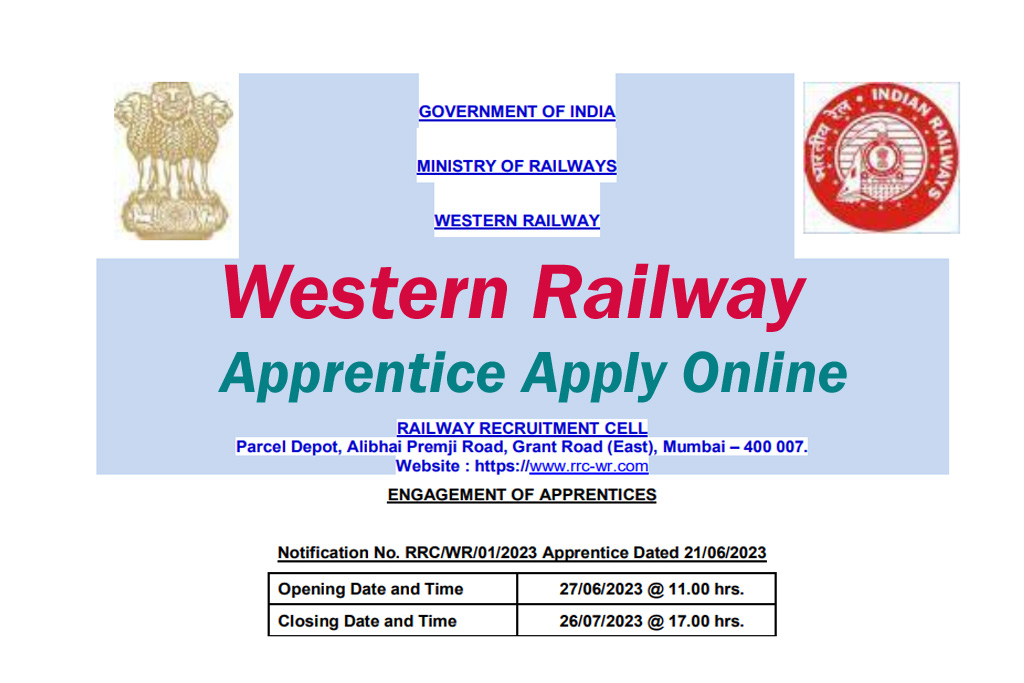 RRC WR Apprentice Online Form 2023