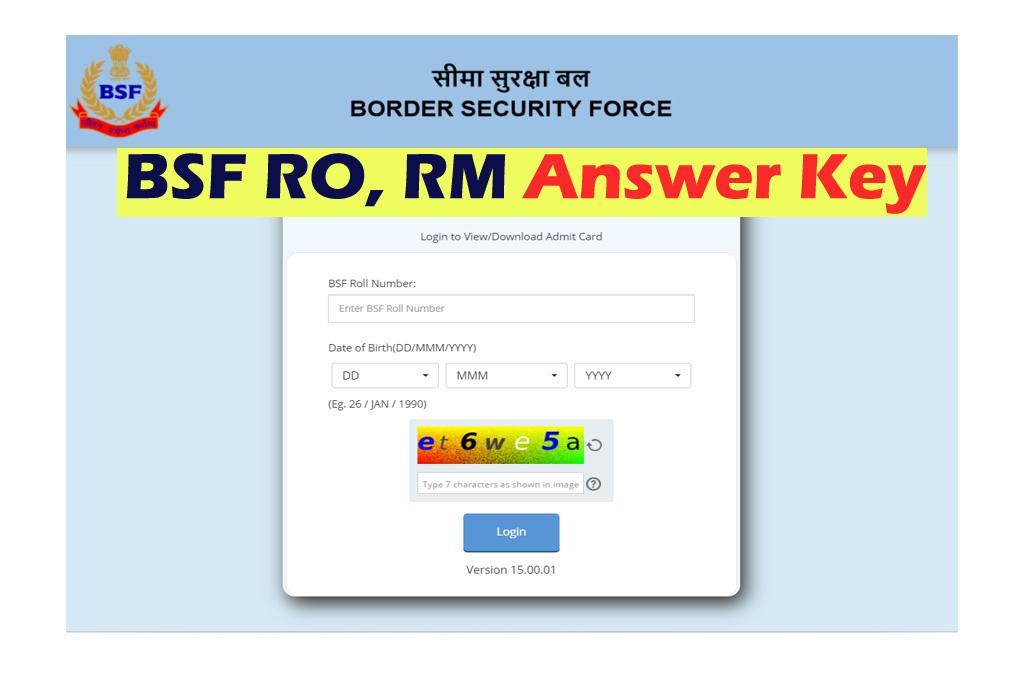 BSF RO RM Answer Key 2023