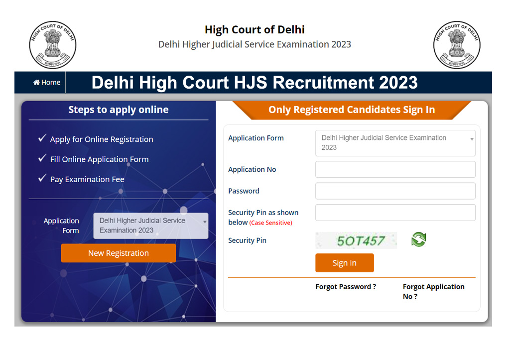 Delhi High Court HJS Recruitment 2023