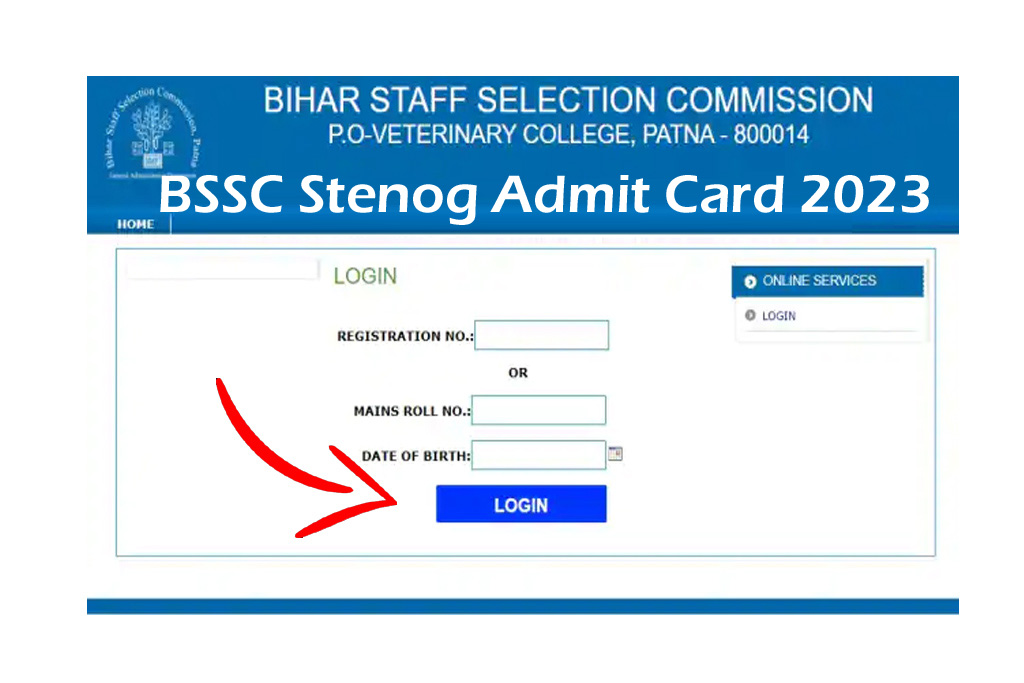 BSSC Steno Admit Card 2023
