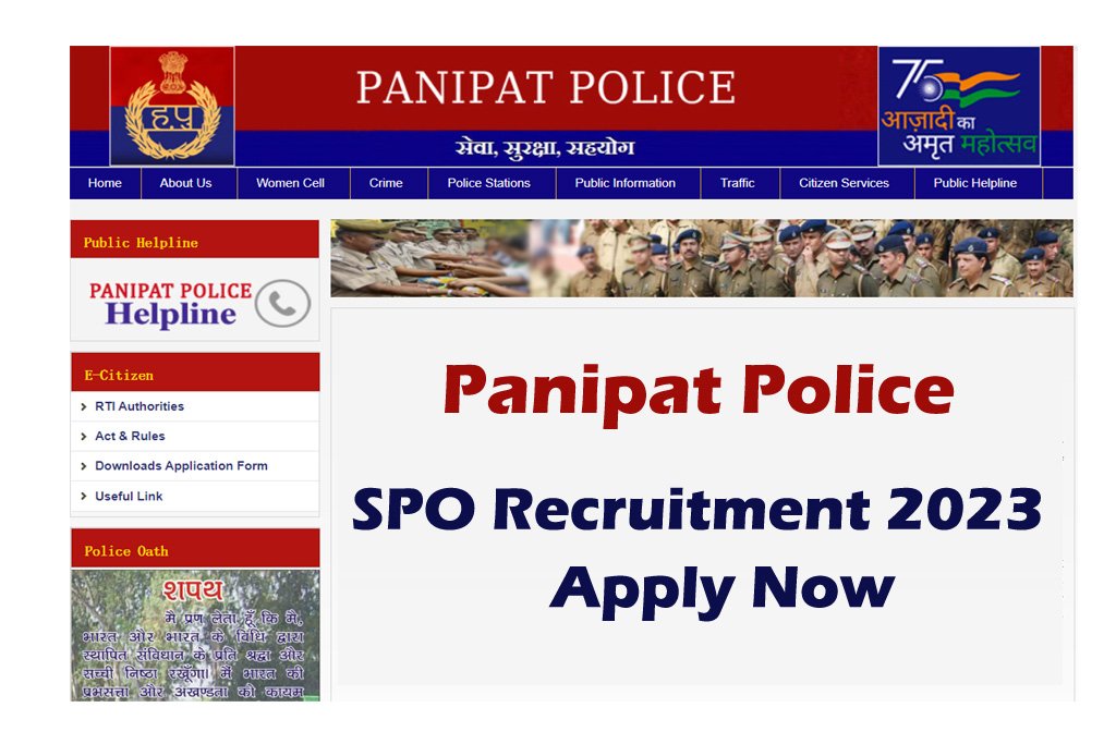 Panipat Police SPO Recruitment 2023