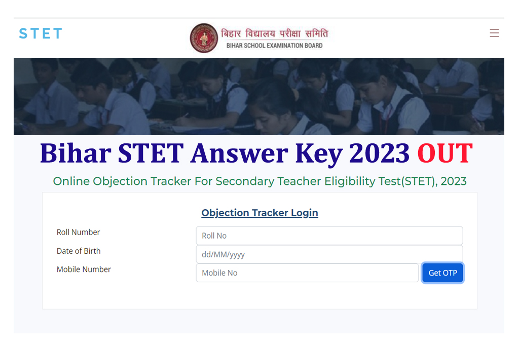 Bihar STET Answer Key 2023