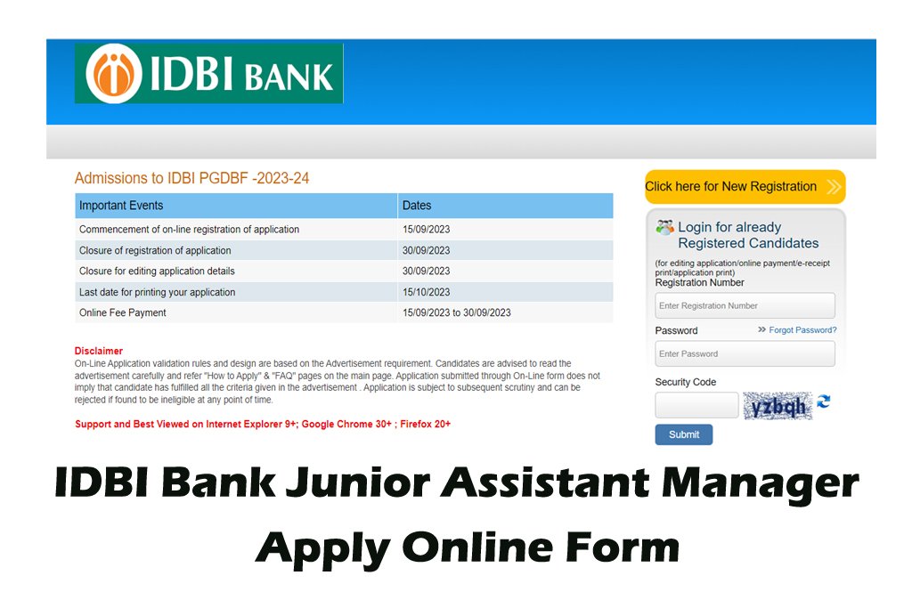 idbi-bank-junior-assistant-manager-recruitment-2023-apply-online-form