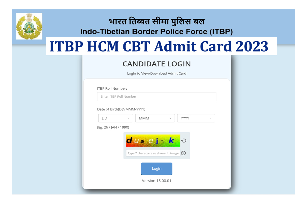 ITBP HCM Admit Card 2023