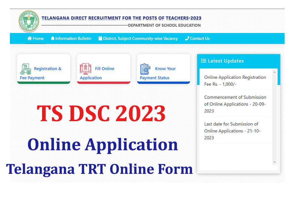 TS DSC Apply Online Form 2023