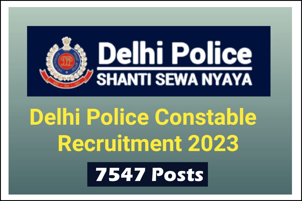 Delhi Police Constable Online Form 2023