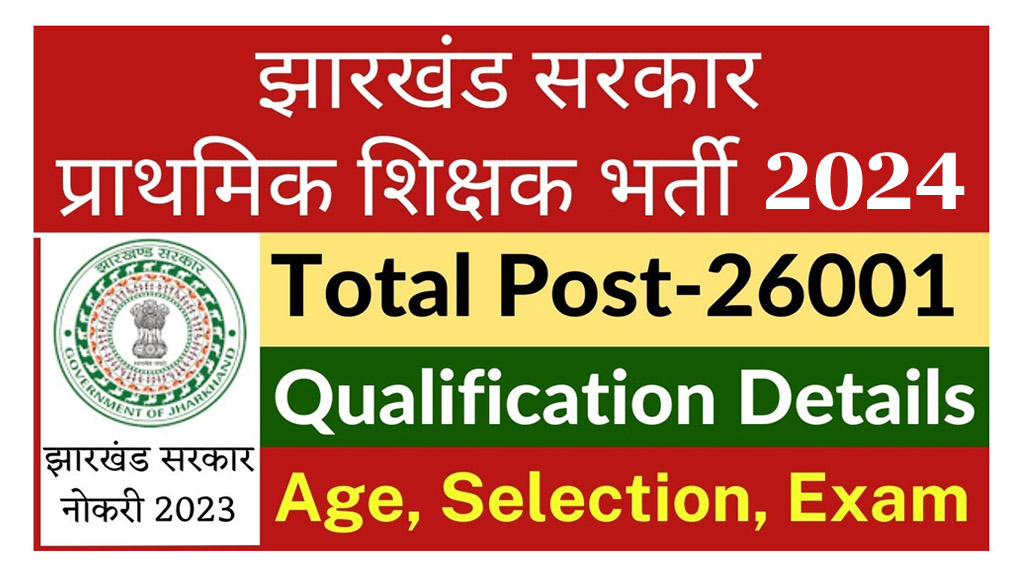 Jharkhand Teacher Online Form 2024