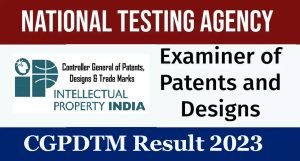 CGPDTM Patent Examiner Result 2023