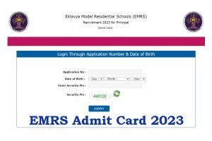 EMRS Admit Card 2023