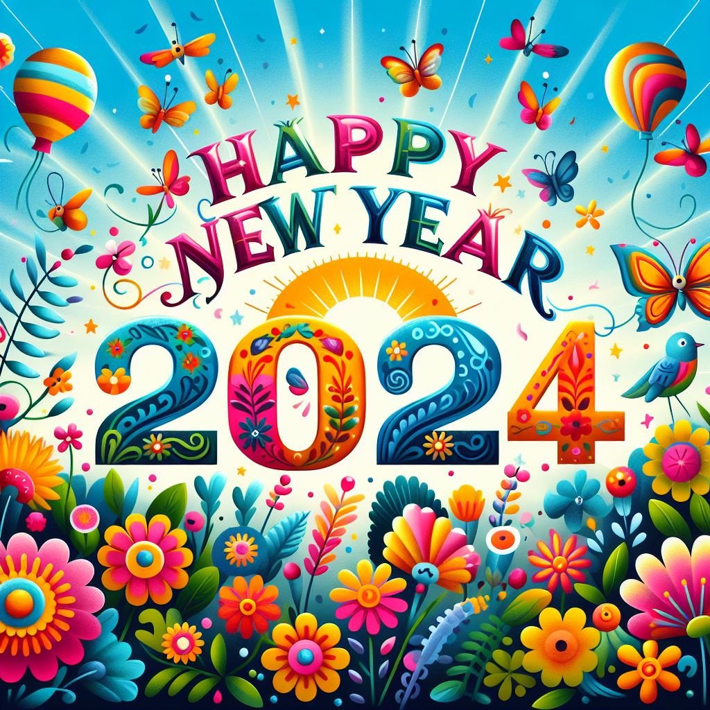 Happy New Year 2024 Wishes In Hindi Images Card Shayari WhatsApp 