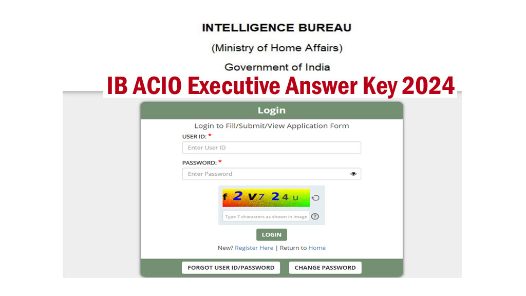 IB ACIO Executive Answer Key 2024 Out at mha.gov.in Download PDF, Objections