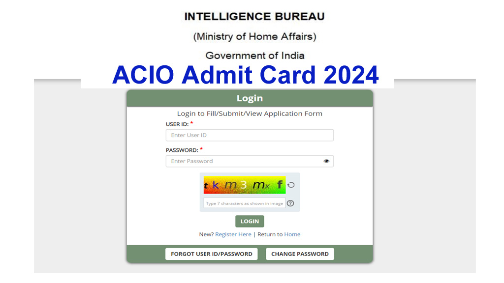 IB ACIO Executive Admit Card 2024