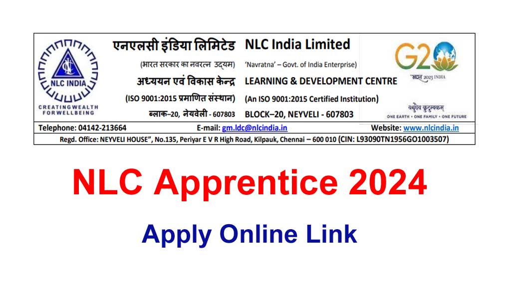 NLC Apprentice Recruitment 2024