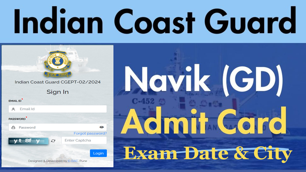 Indian Coast Guard Navik GD Admit Card 2024