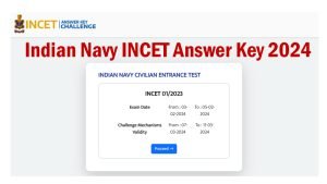 Indian Navy INCET Answer Key 2024