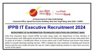 IPPB IT Executive Recruitment 2024