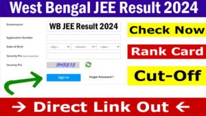 West Bengal JEE Result 2024