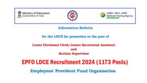 EPFO LDCE Recruitment 2024