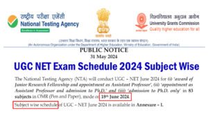 UGC NET Exam Schedule 2024