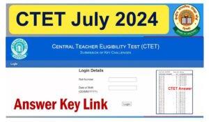 CTET Answer key 2024