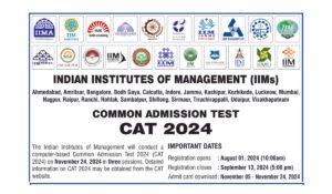 IIM CAT Notification 2024