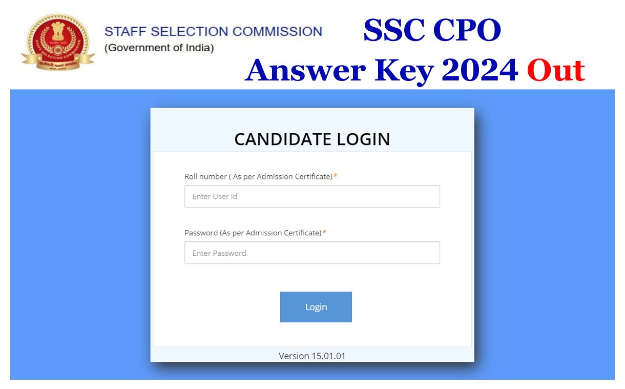 SSC CPO Answer Key 2024