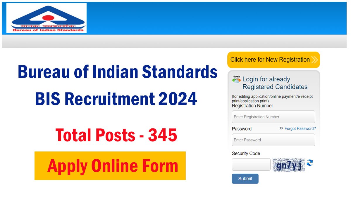 Bureau of Indian Standards BIS Recruitment 2024