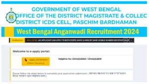 West Bengal Anganwadi Recruitment 2024