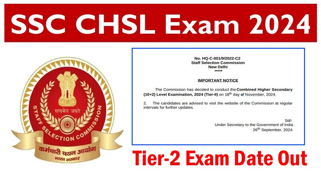 SSC CHSL Tier-2 Exam Date 2024