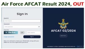 Air Force AFCAT Result 2024