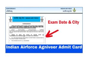 Air Force Agniveer Exam Date 2024