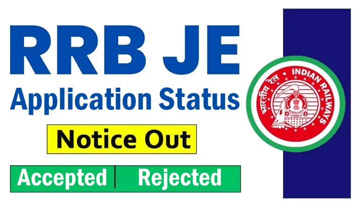 RRB JE Application Status 2024