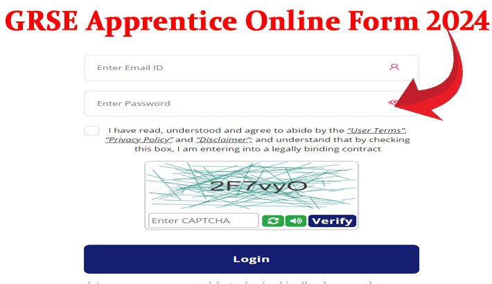 GRSE Apprentice Online Form 2024