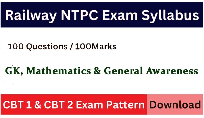 RRB NTPC Syllabus 2024