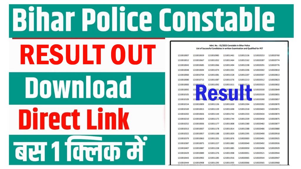 Bihar Police Constable Result 2024