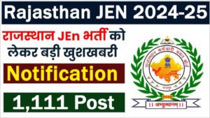 RSMSSB Rajasthan JEN Recruitment 2024 Junior Engineer Notification For 1,111 Post, Apply Online RSMSSB Rajasthan JEN Recruitment 2024