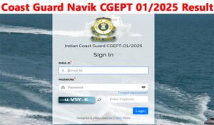 Coast Guard Navik CGEPT 01/2025 Result