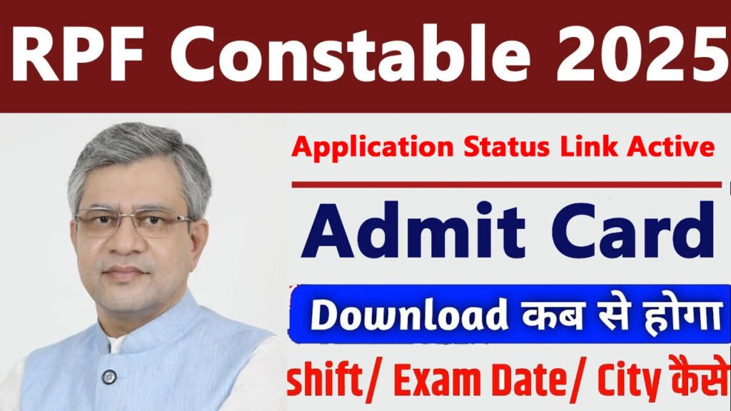 RPF Constable Application Status 2025