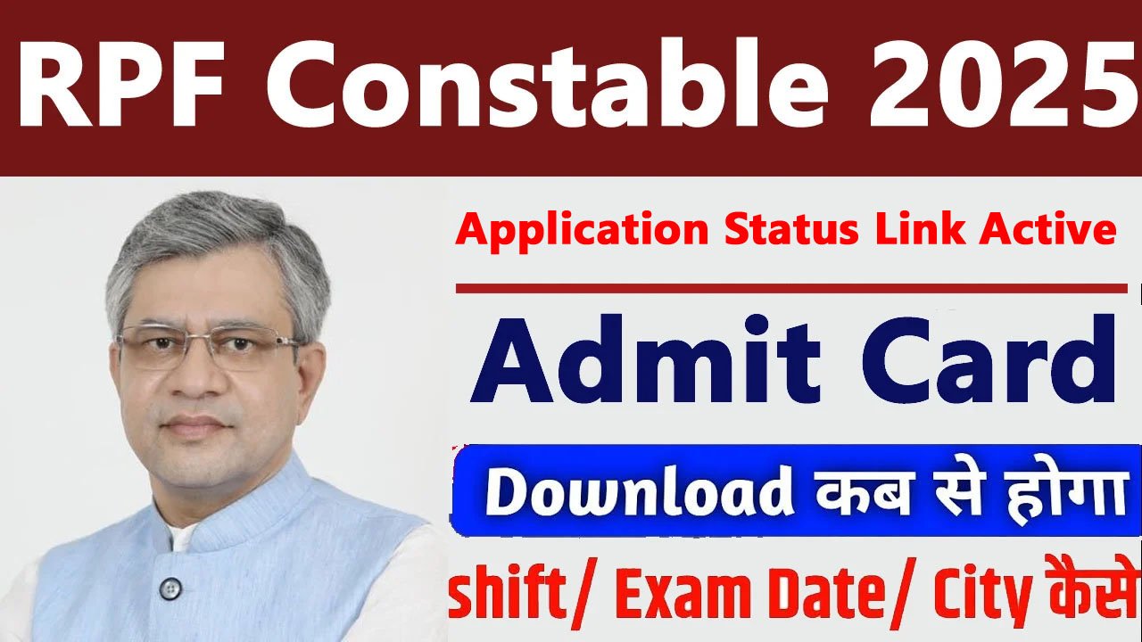 RPF Constable Application Status 2025