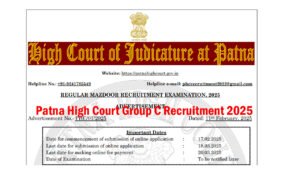 Patna High Court Group C Recruitment 2025