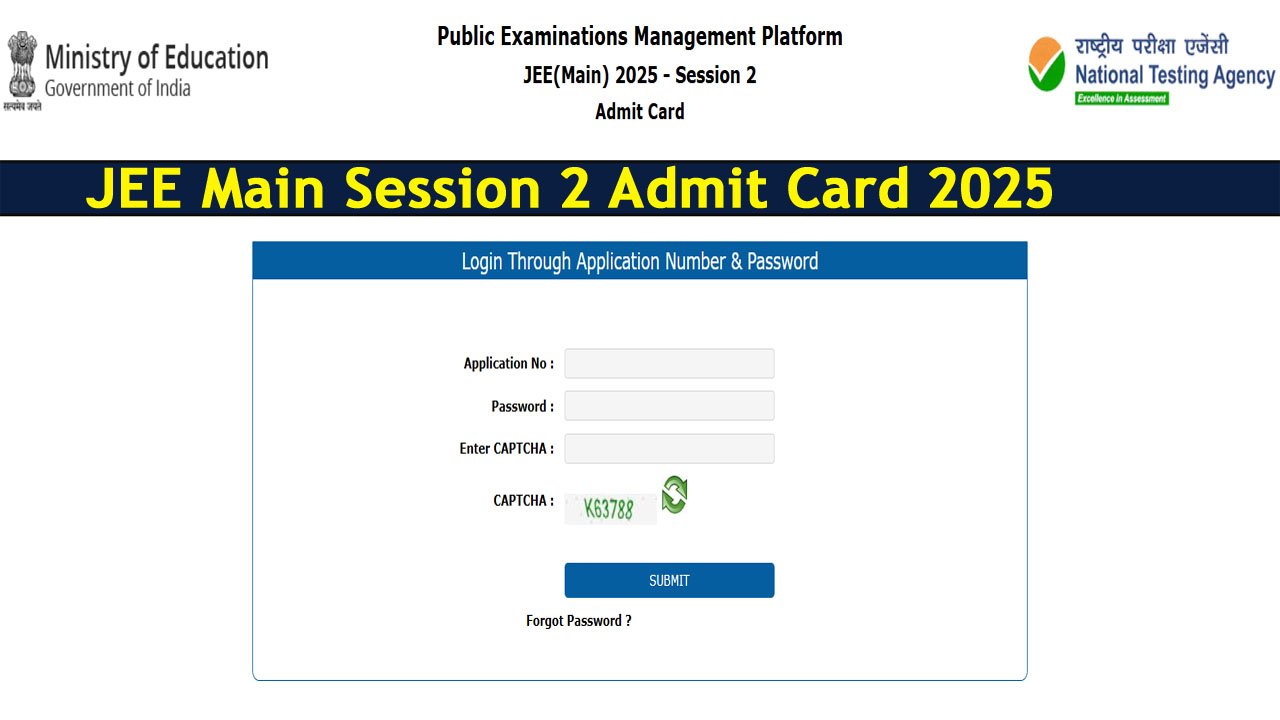 JEE Main Session 2 Admit Card 2025