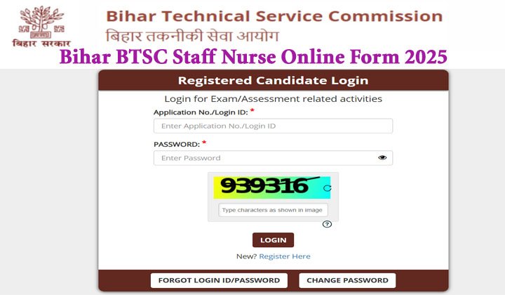 Bihar BTSC Staff Nurse Recruitment 2025
