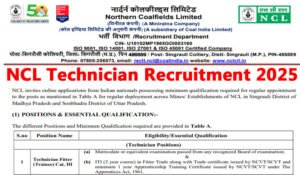 NCL Technician Recruitment 2025