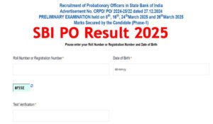 SBI PO Result 2025 Released For Phase -1 600 Posts SBI PO Result 2025