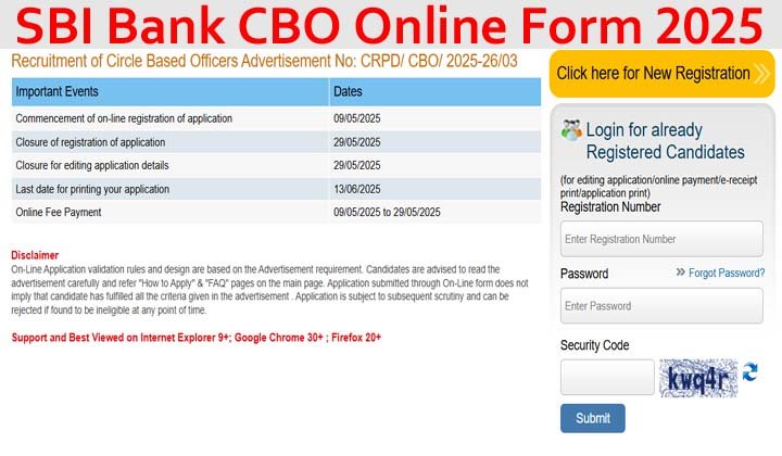 SBI Circle Based Officer CBO Recruitment 2025 Notification Released For 2600 Posts, Apply Online SBI Circle Based Officer CBO Recruitment 2025 Notification Released For 2600 Posts, Apply Online