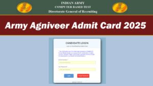 Indian Army Agniveer Admit Card 2025 OUT Download, ARO & ZRO Indian Army Agniveer Admit Card 2025