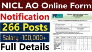 NICL AO Recruitment 2025 Notification Released For 266 Posts, Apply Online NICL AO Recruitment 2025