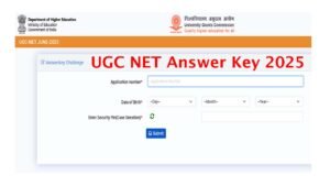 UGC NET Answer Key 2025